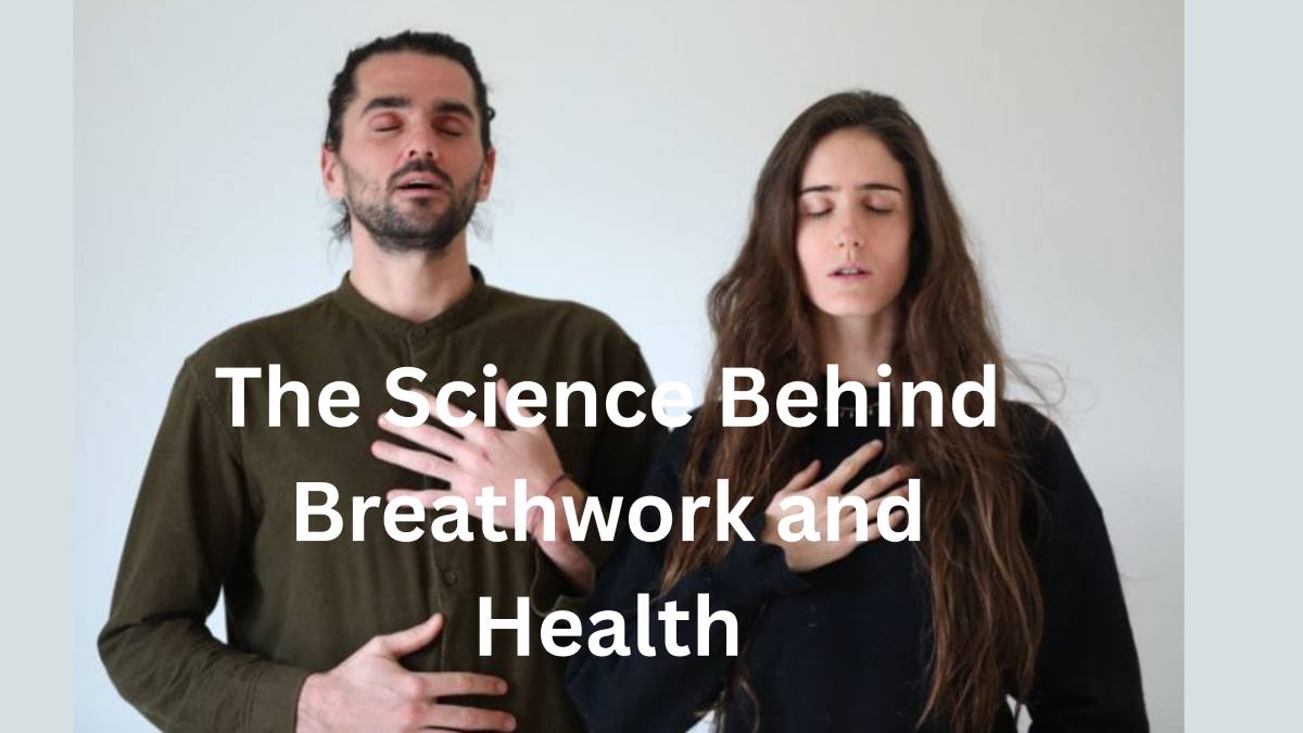Calm breathing practice for better health and mindfulness, showing two people in a meditative state.