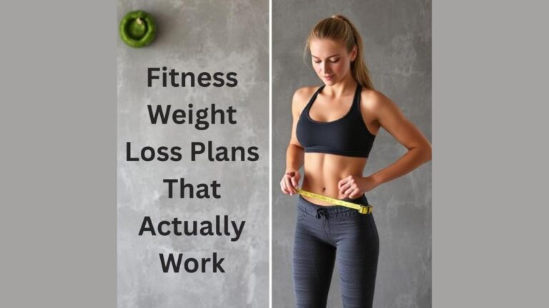 “Fit woman measuring waistline – Fitness weight loss plans that actually work with effective workout routines, sustainable strategies, cardio and strength training, and beginner-friendly programs for lasting fat loss.”