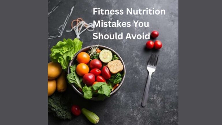 “A bowl of fresh colorful vegetables including tomatoes, lettuce, and cucumbers on a dark surface, symbolizing healthy eating and avoiding common fitness nutrition mistakes.”